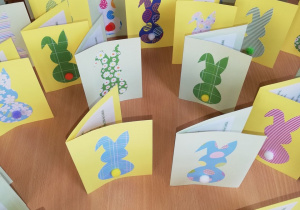 wiosenna edycji Kartek z iskierkami emocji - Kartki Wielkanocne wykonane przez grupę Juniorzy