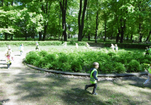 Tuptusie podczas biegania w parku