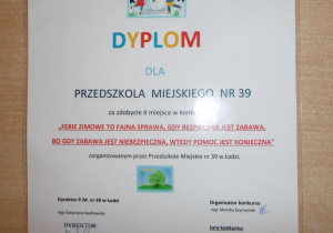 dyplom dla PM39