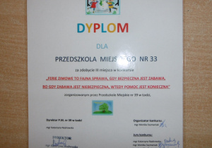 dyplom dla PM33