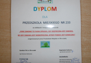 dyplom dla PM233