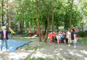 bieg Juniorów w ogrodzie przedszkolnym