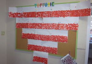 prace wykonane przez dzieci z grupy Tuptusie