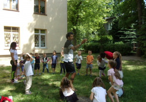 zajęcia Capoeira w ogrodzie przedszkolnym - Żaczki